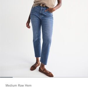 Abercrombie & Fitch Medium Blue Ankle Jeans
